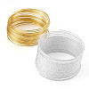 2Pcs 2 Colors Textured Iron Memory Beading Wire for Wire Wrap DIY Jewelry Making MW-TA0001-06B-2
