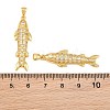 Brass Micro Pave Cubic Zirconia Pendants CU-CBAB3AD-10G-4