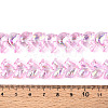 Baking Paint Electroplate Transparent Glass Beads Strands EGLA-N017-06-B02-4