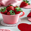 2Pcs 2 Colors Cotton Cup Mats AJEW-LP0006-41A-3