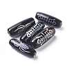 Tibetan Style Longevity & Spider Pattern dZi Beads TDZI-D008-16-2