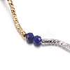 Faceted Natural Lapis Lazuli Necklaces NJEW-F212-03GP-2