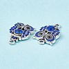Alloy Rhinestone Connector Charms FIND-C019-10AS-03-3