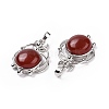 Natural Red Agate Pendants G-P496-05P-17-3