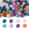 80Pcs 8 Colors Round Imitation Cat Eye Resin Beads RESI-YW0001-81-1