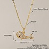 Ocean Summer Brass Pave Clear Cubic Zirconia Pendant Necklaces FS-WG8D1A7-18-1