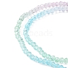 2 Strand Transparent Glass Beads Strands GLAA-YW0001-54-2