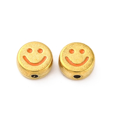 304 Stainless Steel Enamel Beads STAS-B085-08G-1