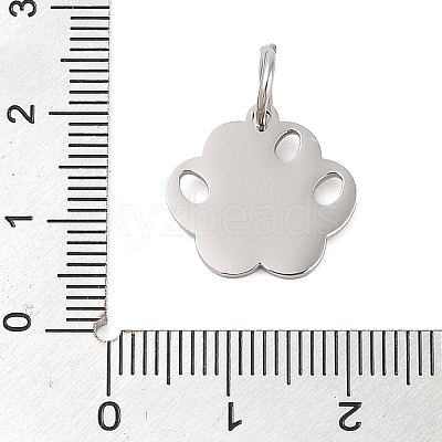 304 Stainless Steel Rhinestone Pendants STAS-M063-01P-1