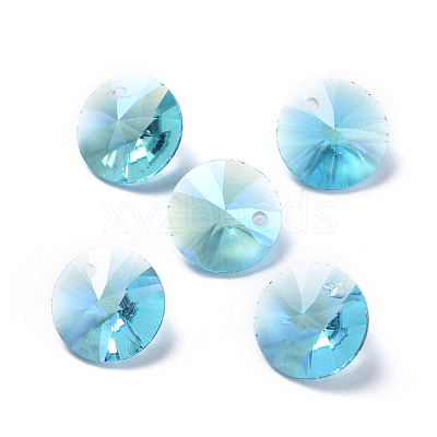 Glass Rhinestone Charms X-RGLA-L017-A-M-1