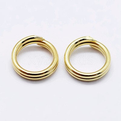 925 Sterling Silver Split Jump Rings STER-F036-01G-0.6x7mm-1