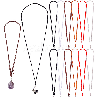 30Pcs 6 Colors Adjustable Nylon Thread Necklaces Making AJEW-PH01642-1