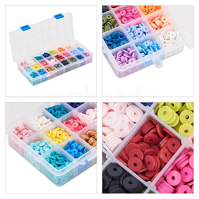 Handmade Polymer Clay Beads CLAY-PH0001-13-8mm-1