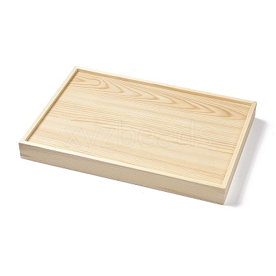 Flat Wood Pesentation Jewelry Display Boxes ODIS-P008-06-1