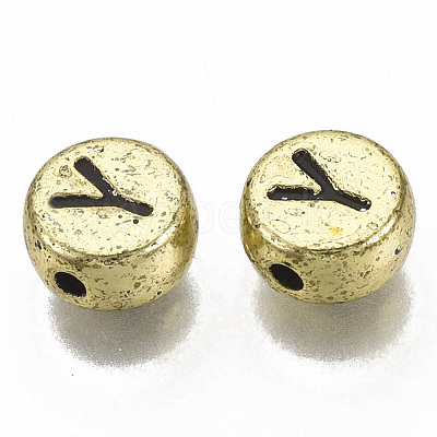 Plating Acrylic Beads X-PACR-CD0001-Y-1