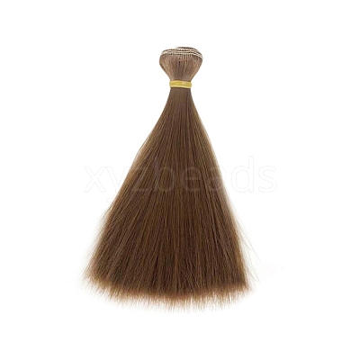 Plastic Long Straight Hairstyle Doll Wig Hair DOLL-PW0001-033-36-1