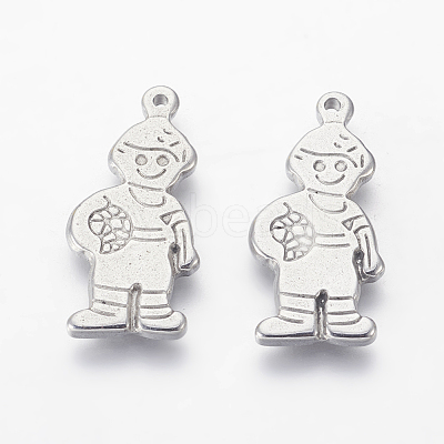Tarnish Resistant 304 Stainless Steel Pendants STAS-E445-05-1