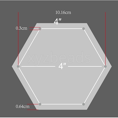 Acrylic Transparent Pressure Plate LS-DIY-WH0158-46D-1