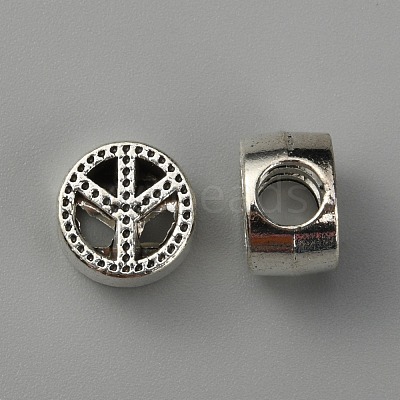 Zinc Alloy European Beads FIND-WH0112-87AS-1