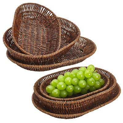 6Pcs 3 Styles Plastic Display Trays ODIS-WA0001-08-1