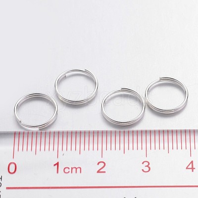 Silver Color Plated Iron Split Rings X-JRDS10mm-1