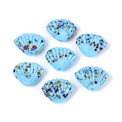 Handmade Lampwork Beads Strands LAMP-T026-03C-1