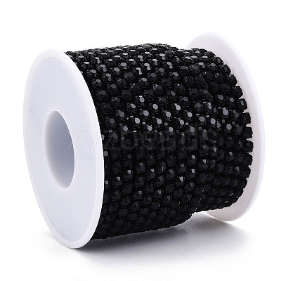 Electrophoresis Iron Rhinestone Strass Chains CHC-Q009-SS16-B01-1