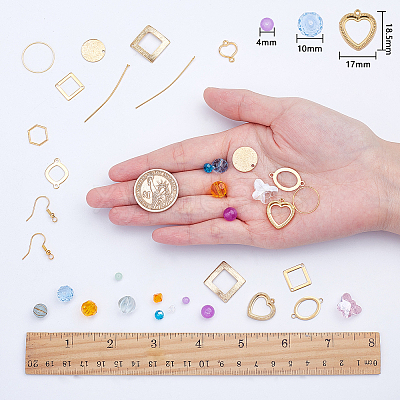 DIY Geometric Earring Making Kits DIY-SC0012-15-1
