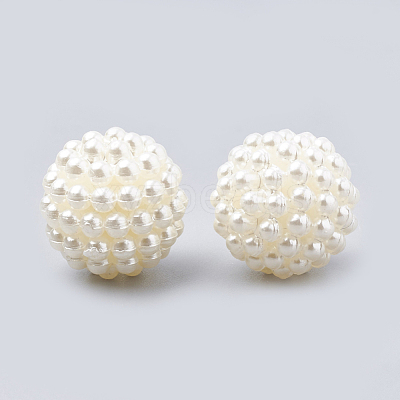 Imitation Pearl Acrylic Beads OACR-T004-12mm-21-1