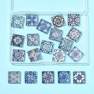 20Pcs Glass Cabochons GLAA-FS0002-59-1