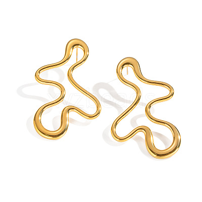 304 Stainless Steel Stud Earrings for Women SV1597-1