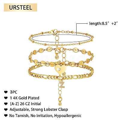 Anklets Sets AJEW-AN00383-26-1