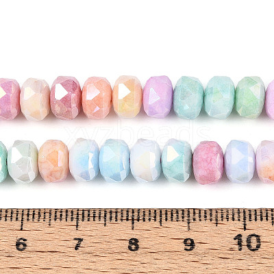 Anti-Tarnish Electroplate Glass Beads Strands GLAA-T025-8mm-11B-1