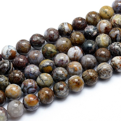Natural Pietersite Beads Strands G-G823-05-10mm-1
