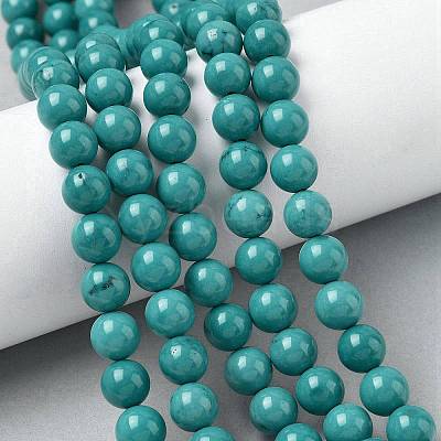Natural Magnesite Beads Strands G-K244-02-8mm-03-1