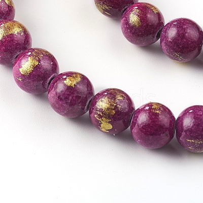 Natural Mashan Jade Beads Strands G-F670-A20-8mm-1
