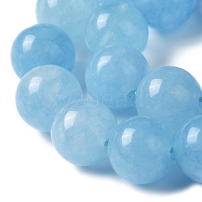 Natural Green Jade Imitation Aquamarine Beads Strands X-G-B046-08A-1