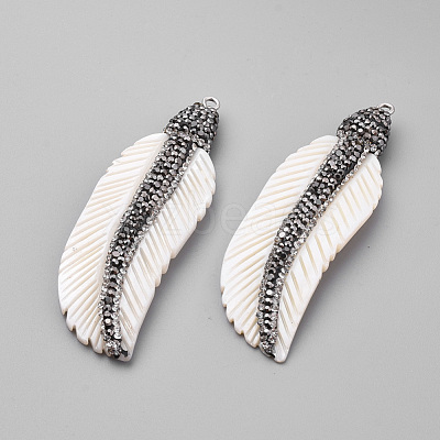 Freshwater Shell Big Pendants SHEL-S269-02-1