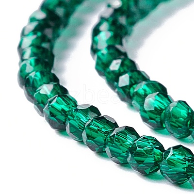 Transparent Glass Beads Strands GLAA-C019-01A-02-1