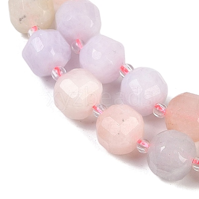 Natural Morganite Beads Strands G-B125-O08-01-1