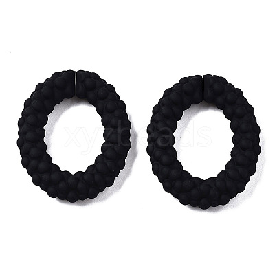 Spray Painted CCB Plastic Linking Rings CCB-Q091-011A-1
