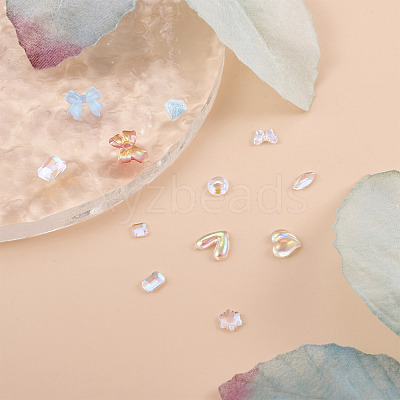 6 Style Resin 3D Nail Art Cabochons MRMJ-BY0001-01-1