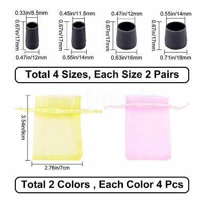 8Pair PVC High Heel Stoppers Protector FIND-GF0002-08D-1