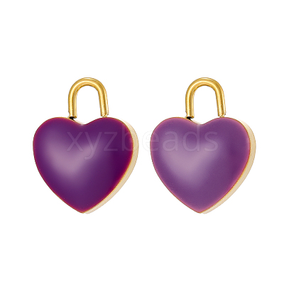 304 Stainless Steel with Enamel Charms SA-OY001-66G-1