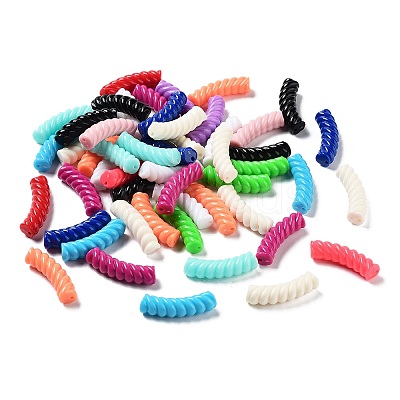 Opaque Acrylic Beads X-OACR-A016-03-1