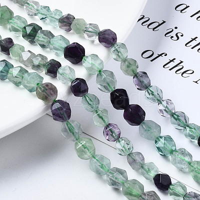 Natural Fluorite Beads Strands X-G-S376-001A-1