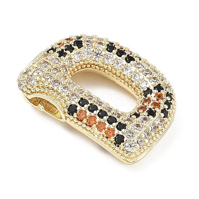Brass Micro Pave Cubic Zirconia Pendants KK-Z108-02G-D-1