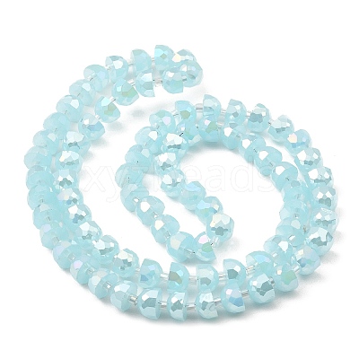 AB Color Plate Glass Beads Strands EGLA-P051-02A-A04-1