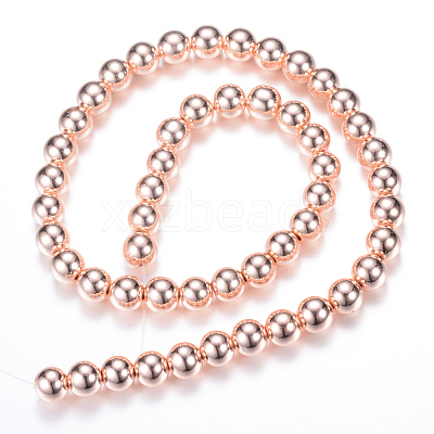 Electroplate Non-magnetic Synthetic Hematite Bead Strands X-G-Q466-2mm-03-1