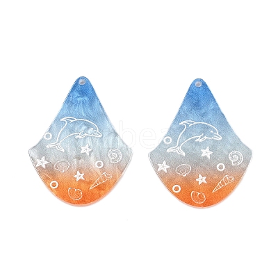 Printed Acrylic Pendants OACR-T028-02A-1